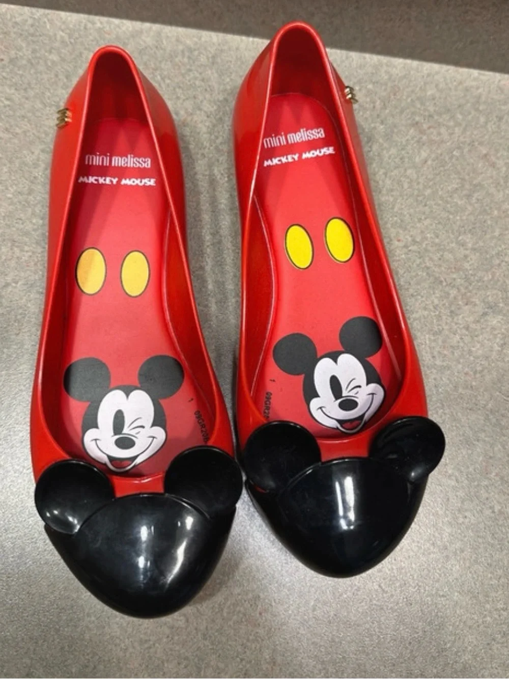 Mini Melissa Ultragirl + Mickey and Friends Red Ballet Flats
